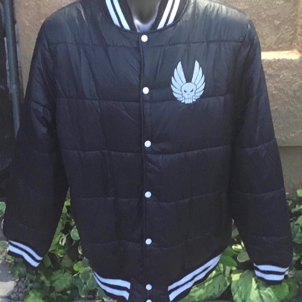 Marvel Punisher Puff Jacket by Mad Engine NWT